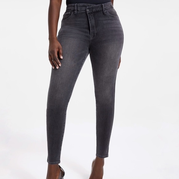 Good American good waist crossover black 084 - Picture 1 of 4